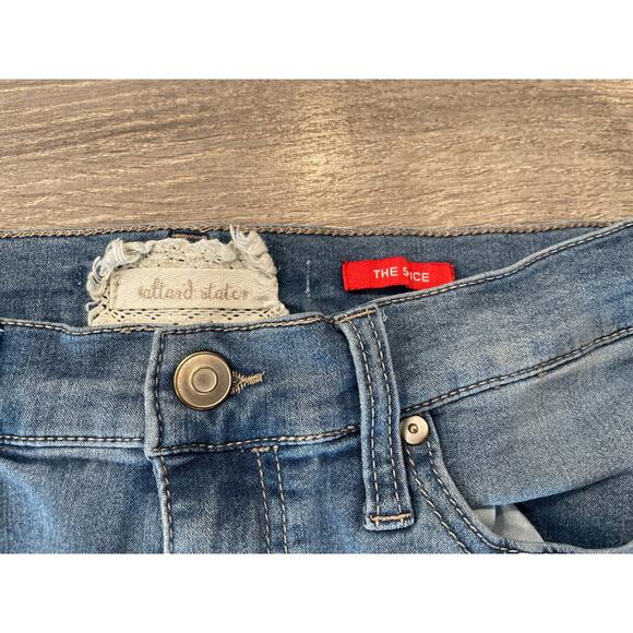 Altar'd State High Rise Skinny Jeans Slim Fit‎ Denim Blue Size 7 - Picture 2 of 6